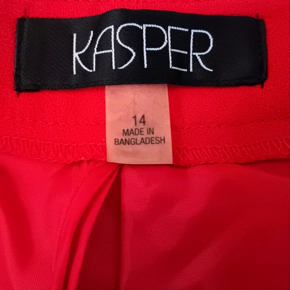 KASPER Red Lined Dress PantsEUC